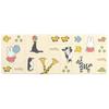 Senko Miffy Friends Wipeable PVC Kitchen 45 X Character Miffy Animal 65796 Everyone's Mat, Approx. 120cm, Beige, Design,