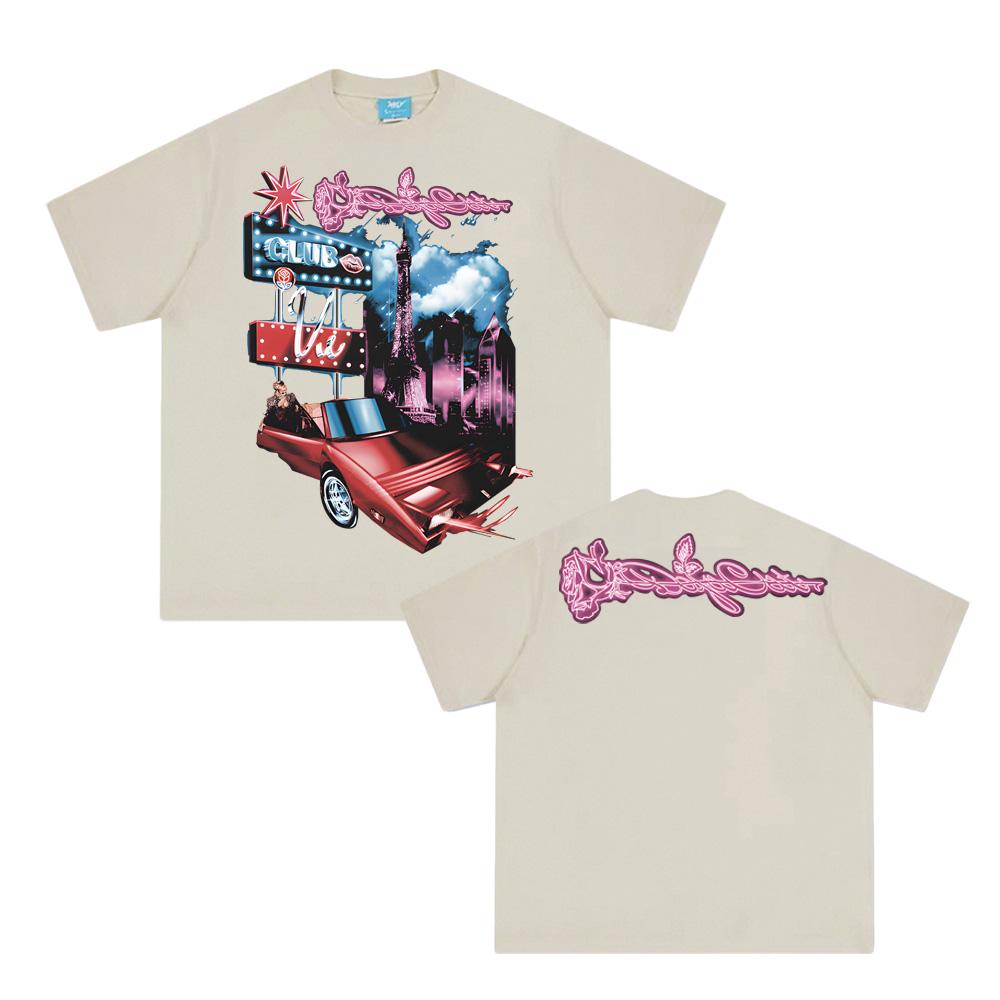 OFFICIAL CLUB VIE PARIS T-SHIRT Doja Cat T Shirt Hip Hop Comfortable 100% Cotton Clothing High Quality Tops