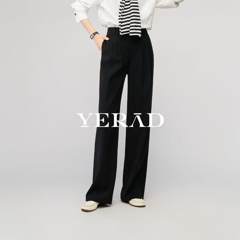 YERAD Women s Slimming Black Wide-Leg Pants 26