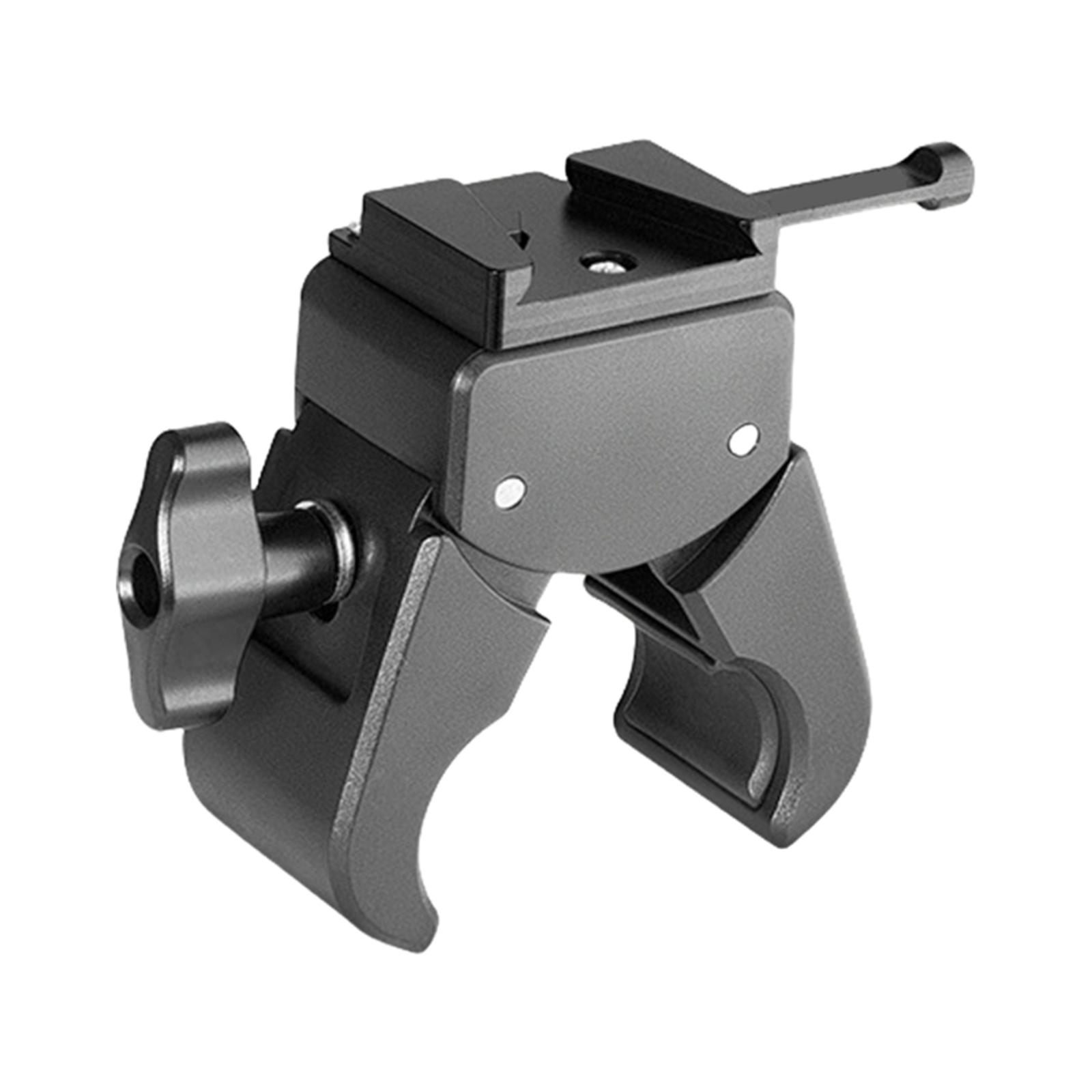 V-Lock Battery Plate Quick Release V-Mount Battery Bracket with Adjustable Clamp Jaw Aluminum Battery Holder for Sony BP Battery