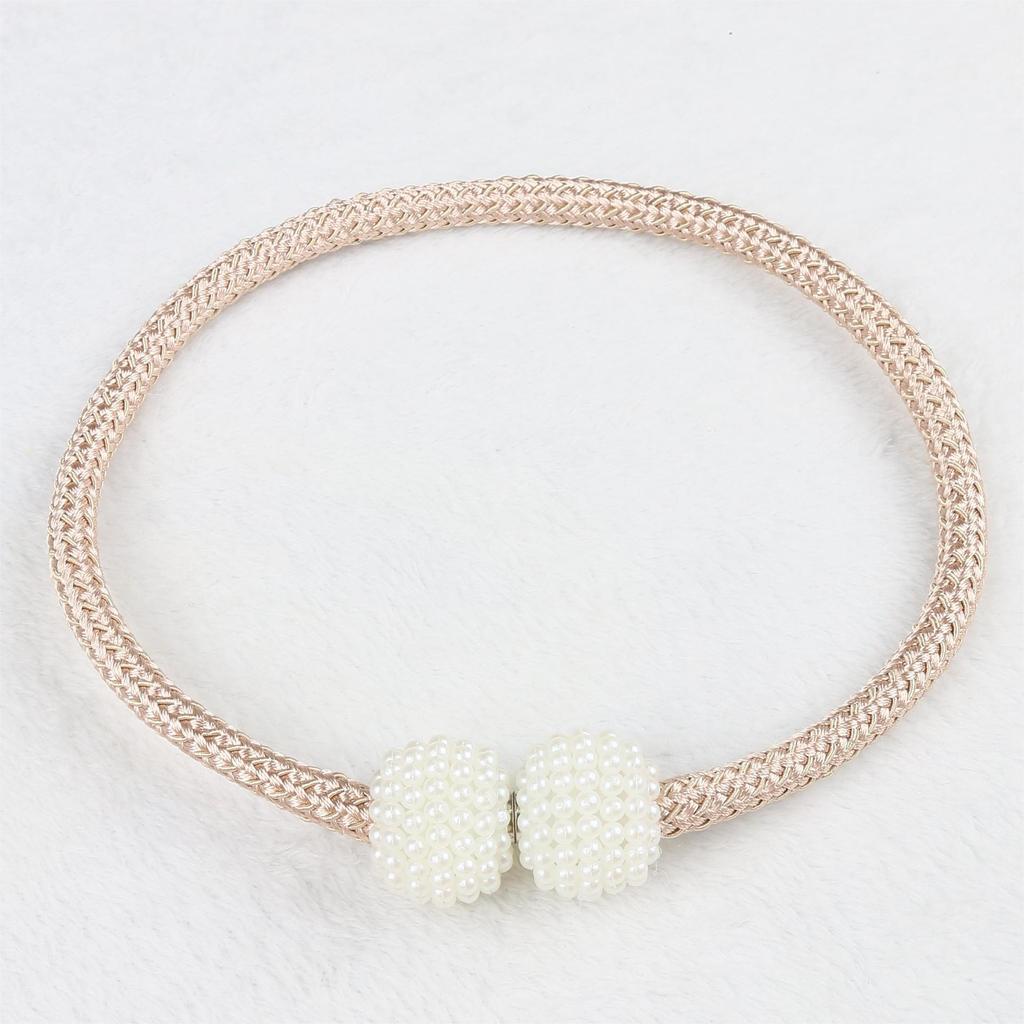 Magnetic Pearl-like Ball Curtain Holders - Set of 2 Decorative Tiebacks