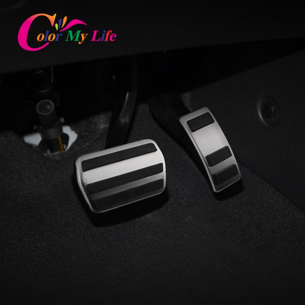 Color My Life AT Car Pedals for Ford Focus 4 MK4 2018    Stainless Steel Auto Pedal Protection Cover
