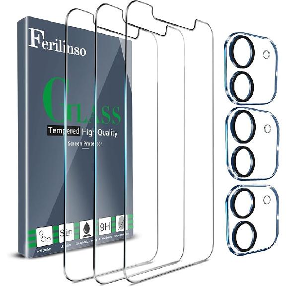 

Ferilinso Privacy Screen Protector for Samsung Galaxy Z Flip 6 [Phone Case Friendly], Inside Anti-Spy Film With 2 Pack Back Tempered Glass + Camera прозорий