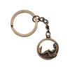 Skeleton Mermaid Charm Keychain Gothic Halloween Key Ring 28mm Ring