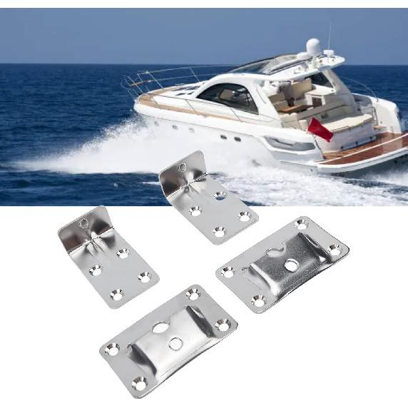 1 Pair Removable Table Bracket Stainless Steel 304 Boat Table Brackets Desktop Removable Table Bracket Replacement for RV Yacht Ship Household