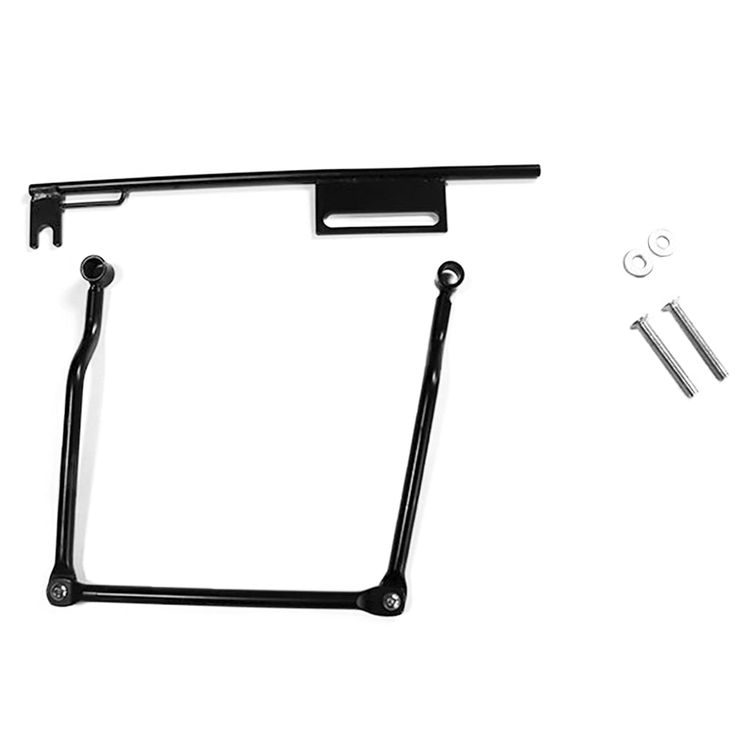 

Motorcycle Side Bag Support Rail Set for Mounting Width with & Saddlebags/Universal 180-235mm/Compatible Dragstar, Rebel, Virago, Magna, etc. (Black) чёрный