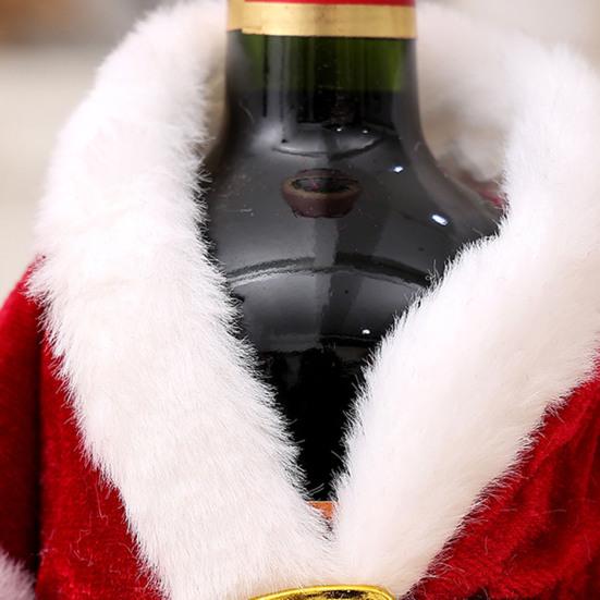 Christmas Wine Bottle Cover Wine Bottle Sweater Red Wine Bottle Dress Table Centerpiece for Festive Christmas Decoration