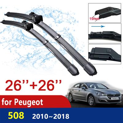 For Peugeot 508 508sw 508RXH 2010 2011 2012 2013 2014 2015 2016 2017 2018 Car Wiper Blades Windscreen Wipers Brushes Car