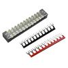 Wire Connection Block 12 Position Dual Row Terminal Block with Plastic Insulating Cover 600V 15A and 2 Accessories