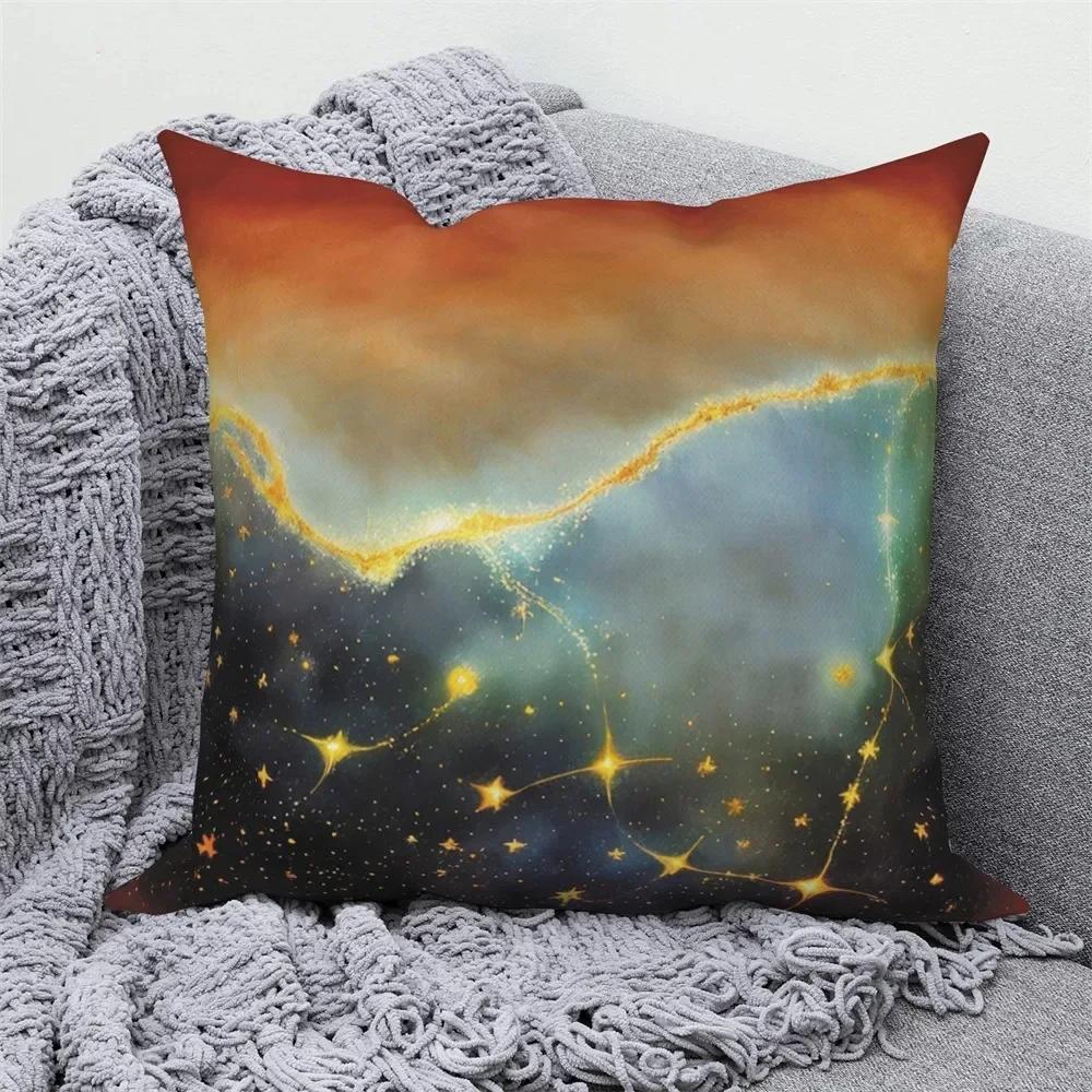 Sunset Scenery Living Room Sofa Bed Cushion Cover Home Decoration Pillow Case Sky Pillow Case