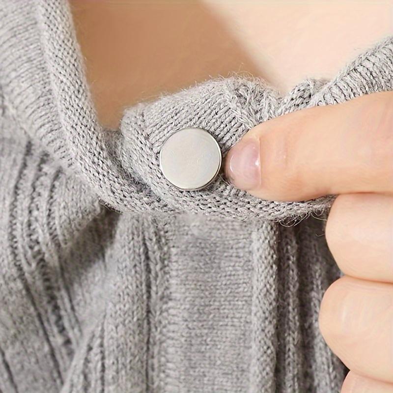 4pcs/set Seamless Spiral Buckle Clip Cuff Fastener for Fashion Buttons On Sweaters Collars Fixing Clip Avoid Wardrobe Malfunction