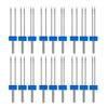 18pcs Stainless Steel Sewing Machine Twin Needles Three Sizes Simple Double Needle Set Plastic Box Double Needles