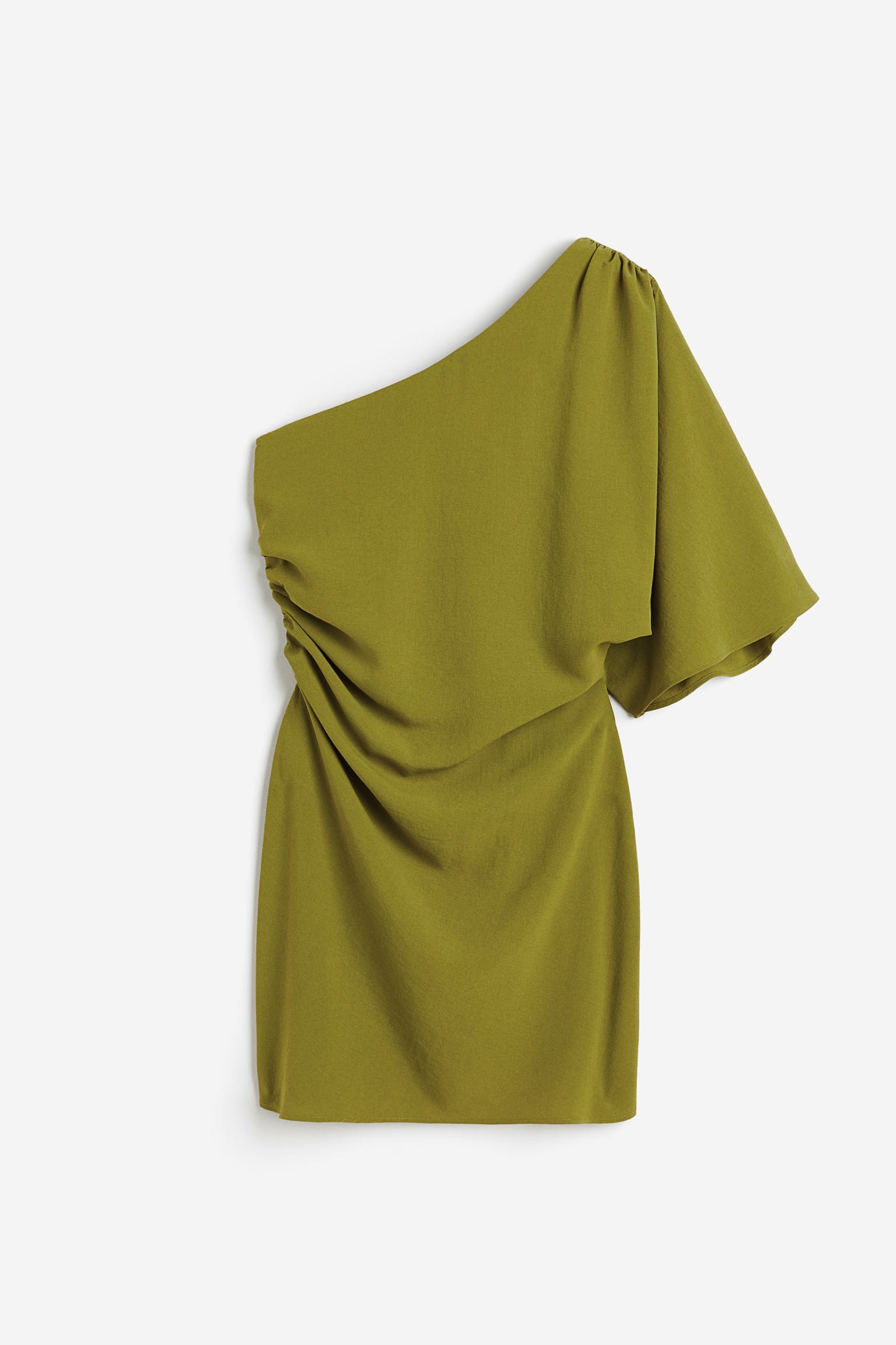 

Draped one-shoulder dress