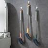 Toilet Brush Household Wall-mounted Long Handle Without Dead Ends Washing Toilet Brush Toilet Hanging Soft Bristle Toilet Cleaning Pinglong