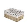 Desktop Storage Box Woven Snacks Cosmetics Toy Storage Basket Household Fabric Coffee Table Miscellaneous Items Key Basket