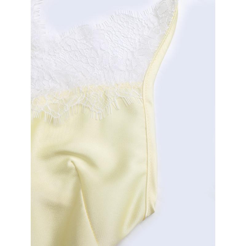 Damenmode, Sommer, Frühling, einfarbig, ärmellos, V-Ausschnitt, hohe Taille, Freizeitkleider