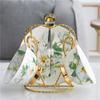 Camellia Gold-Trim Bone China Coffee Set: Cup, Saucer, Spoon, Pot, Milk Jug, Sugar Bowl, Pastry Skewer, Plate - Light Luxury.