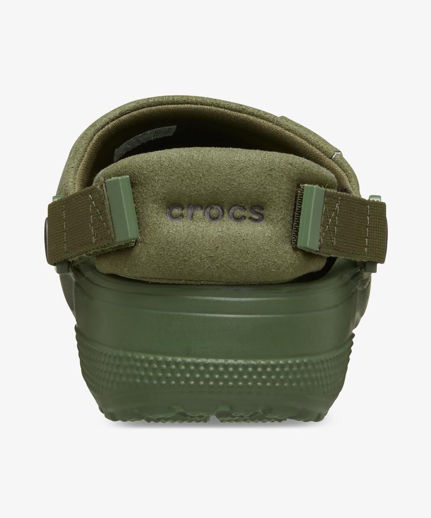 Crocs Classic Crafted Vegan Suede Clogs - Army Green / 211930-309