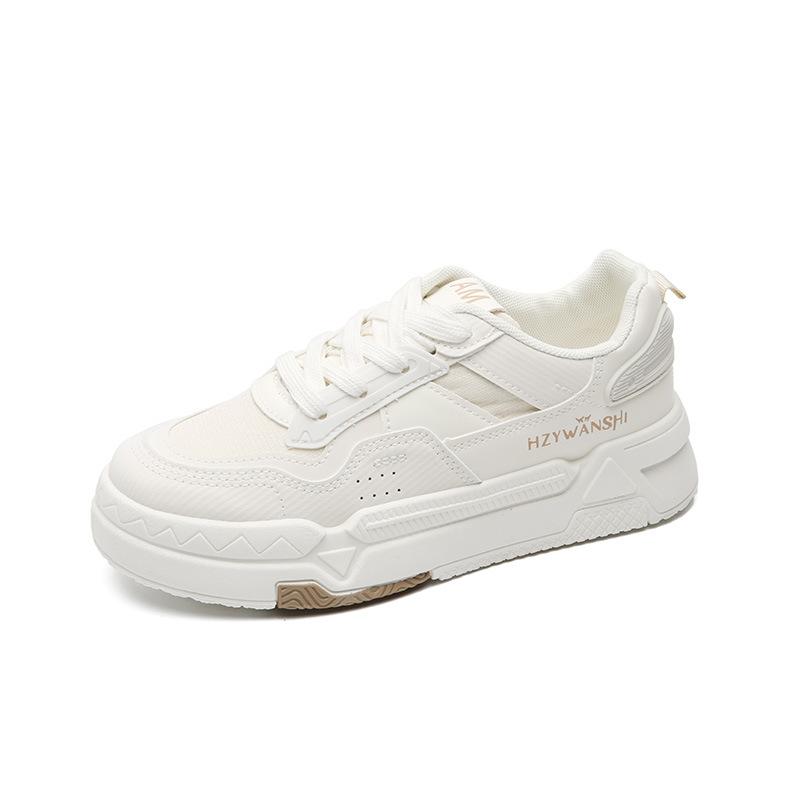 

Fashion 2025 New Women Shoes High Quality Original All-match Platform Casual Sneakers Trends Sweet American Fashion Student Boards Shoes 35 белый
