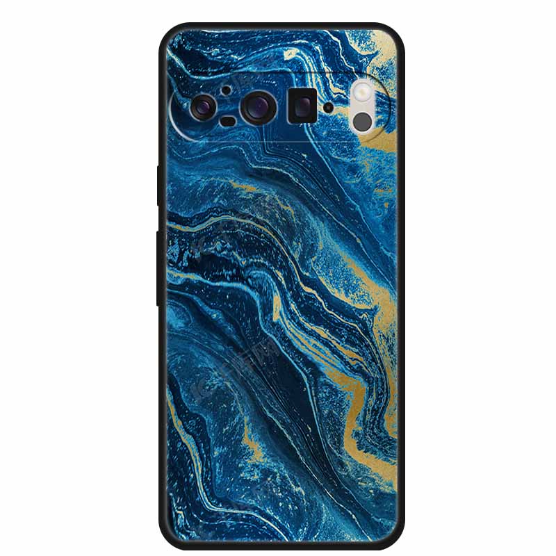 For Google Pixel 10 Pro Case Vivid Graceful Premium Marble TPU Soft Silicone Phone Cases Impact Chic Mineral-Finish Para Cover