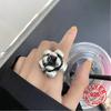 Xiaomi BF CLUB Silver Color Engagement Rings New Fashion Creative Exaggeration Flower Vintage Punk Party Jewelry Gifts for Women