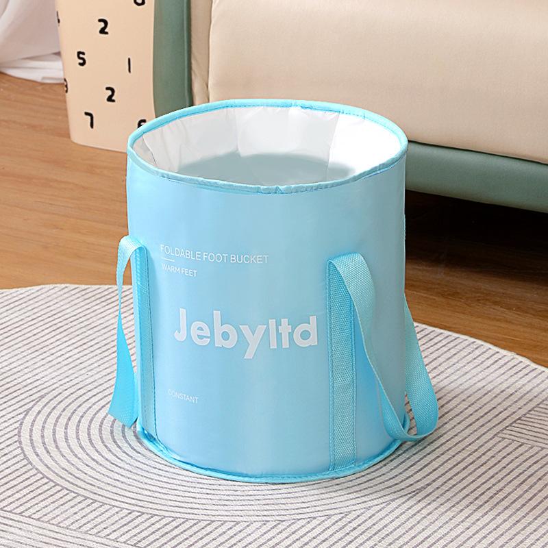 Cadă portabilă pliabilă pentru picioare, găleată pliabilă pentru spa picioare cu capac, înmuiere profundă pentru casă, călătorie