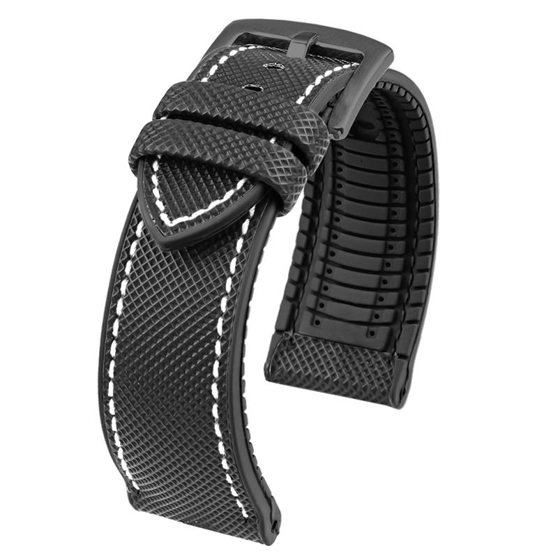 12 color high quality rubber Watchband 20 21 22 23mm 24mm for men and women watchstrap accessories Black red orange yellow Green