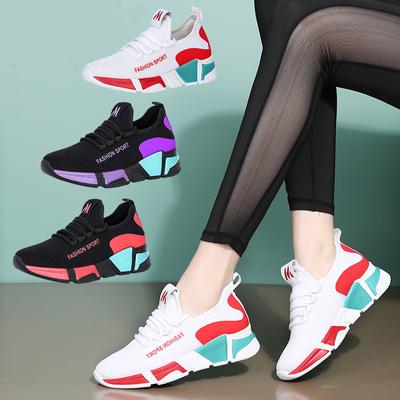 Fashion Sneakers Women Shoes Mesh Breathable Casual Dance Shoes Inner Heightening Casual Flat Shoes Zapatos De Mujer