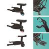 Universal Pram Board with Detachable Seat Standing Board Baby Stroller Auxiliary Pedal for Most Brands of Strollers