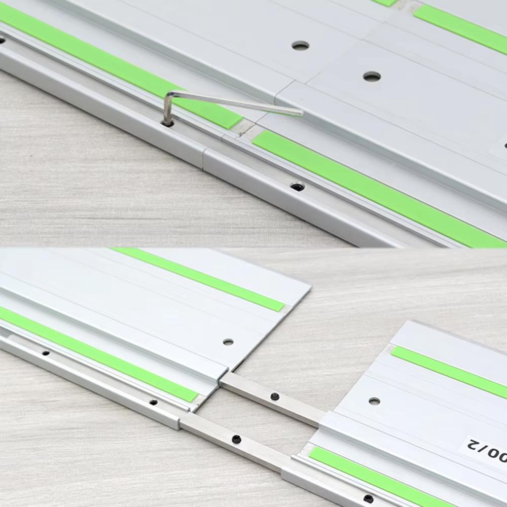 Track Saw Guide Rail Connector Set Replacement Wooden Board Cutting Guide Rail Connector Compatible for Multiple Style Track Saw