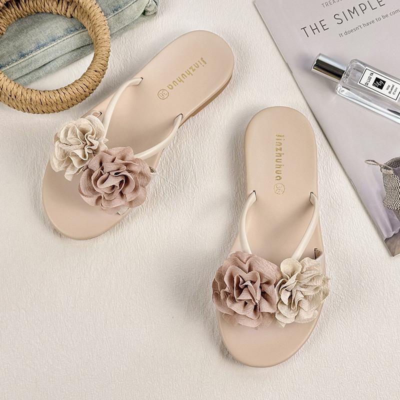 Stylish Summer Sandals For Women With Elegant Floral Design Perfect For Beach Vacations And Casual Outings