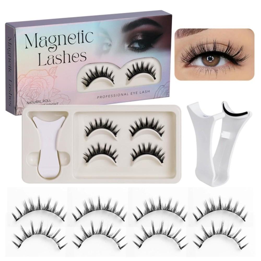 Mit Applikator Magnetische Wimpern Natürlicher Look Falsche Wimpern Heiße Fake Lashes Tägliches Tragen