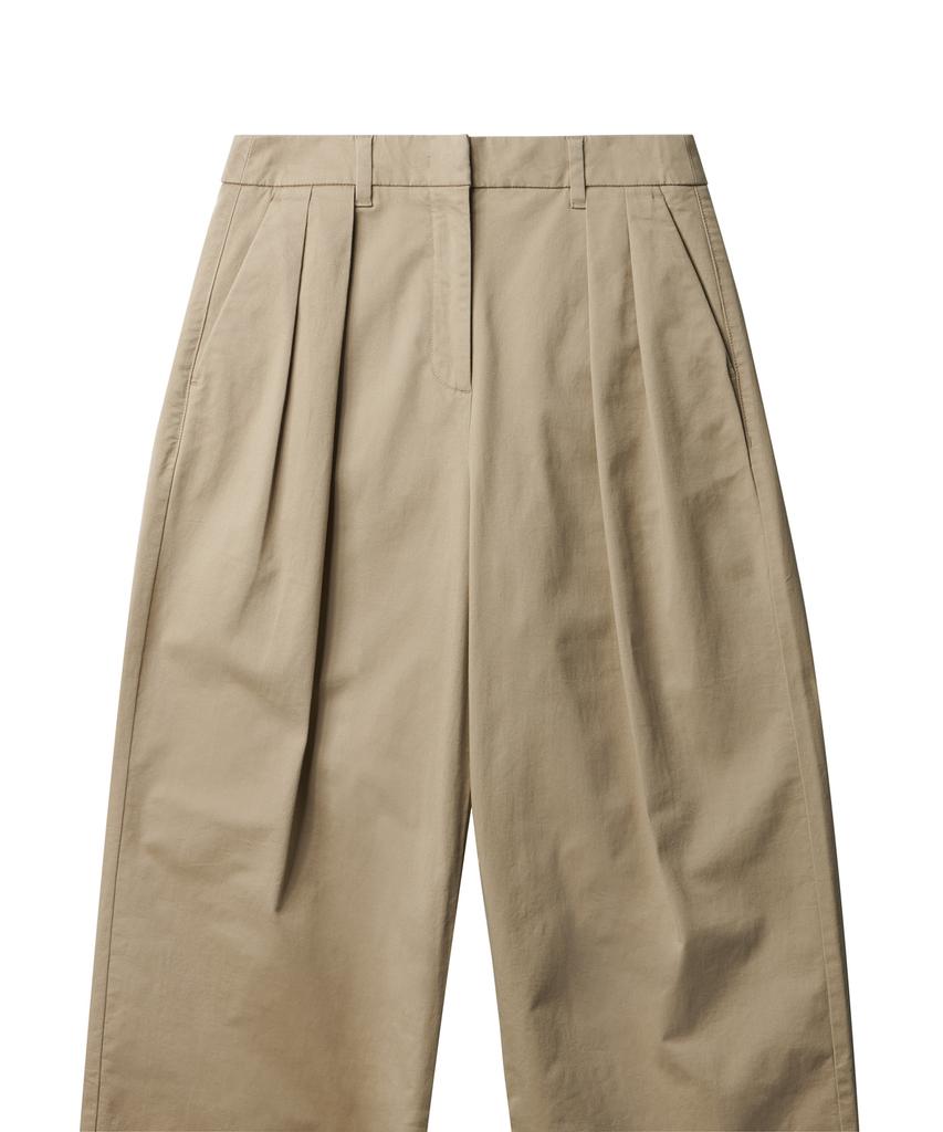 MUSINSA STANDARD WOMAN Women'S Reverse Two-Tuck Wide Chino Pants [Beige]