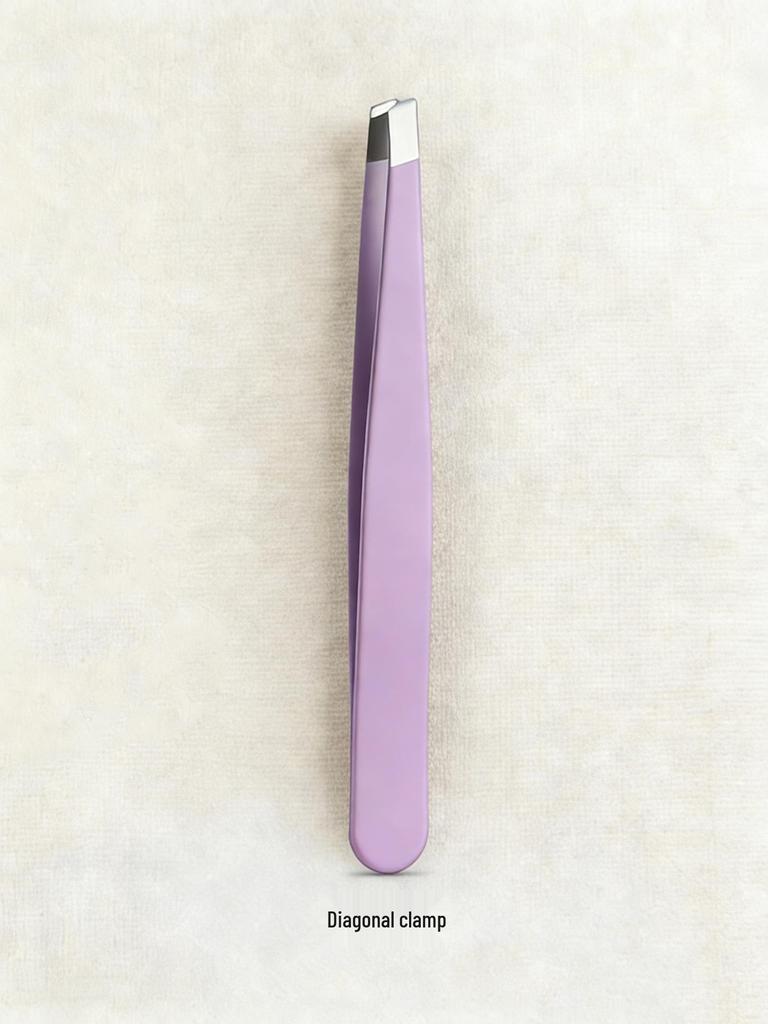 Universal Men's Eyebrow & Beard Tweezers Set with Razor & Leather Case