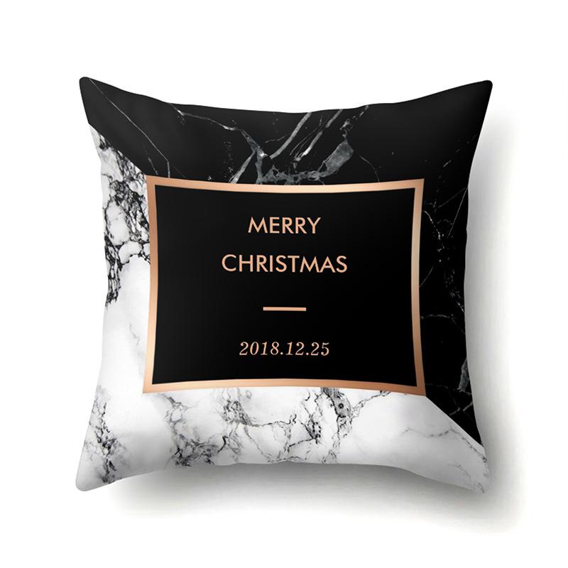 Polyester Pillow Case Automobile Decoration Home Printed Pillow Case Waist Cushion Cover Car Cushion Head Cushion Cover