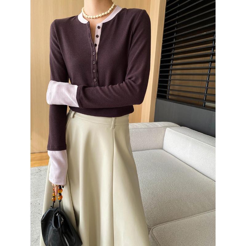 Sinan American Old Money Style Buttoned Slim T-Shirt SN6856