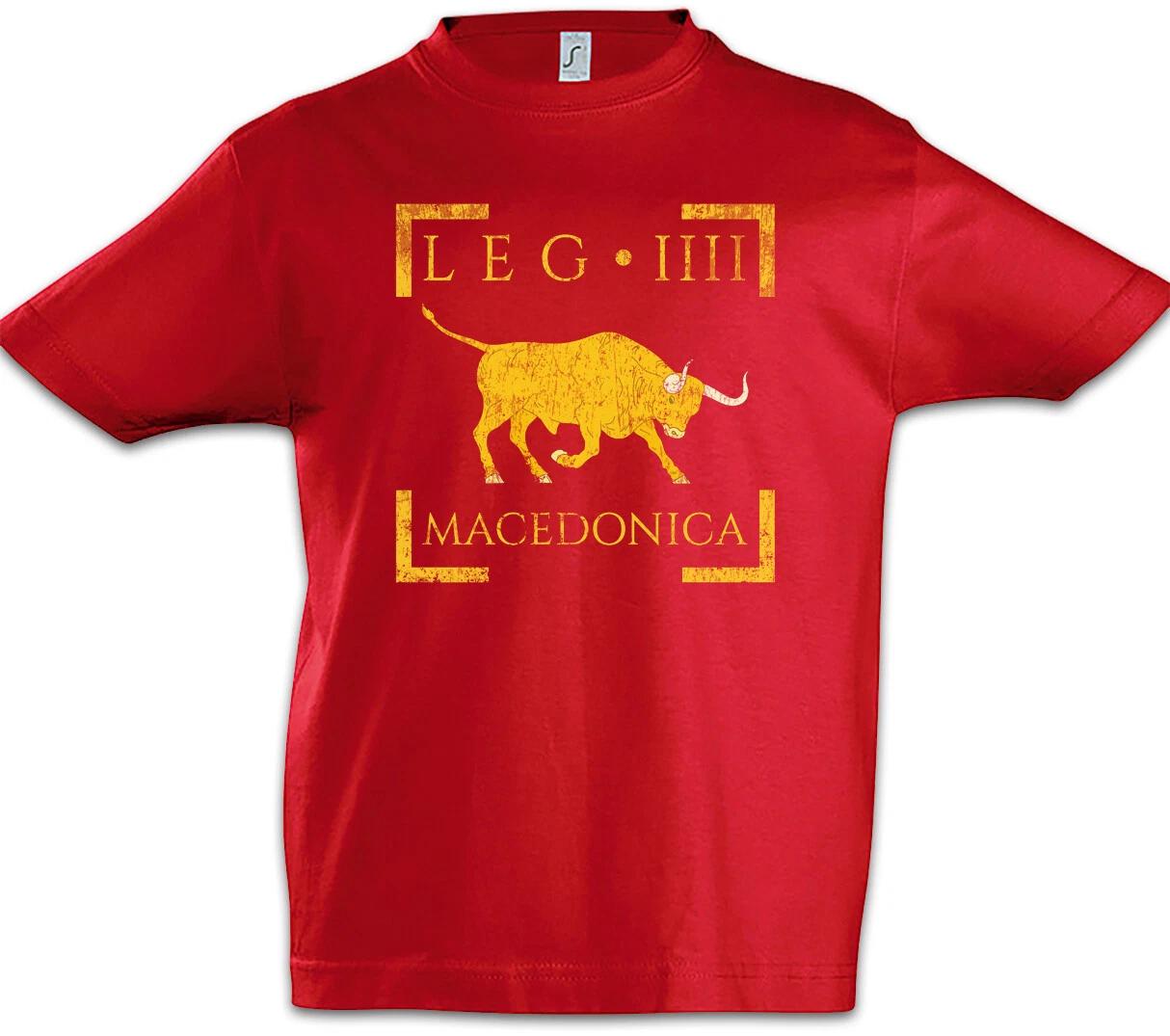 Legio IIII Macedonica Kids Boys kids boys T-Shirt Rome Flag Roman Legion Standard 120