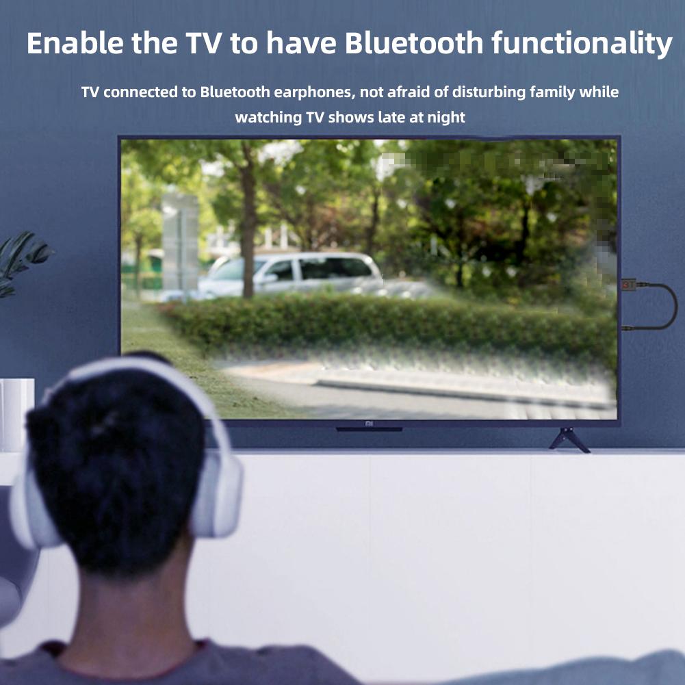 Car Bluetooth Receiver Transmitter Car Bluetooth 5.0 Audio Adapter TV Computer Wireless Bluetooth 2-in-1 Converter