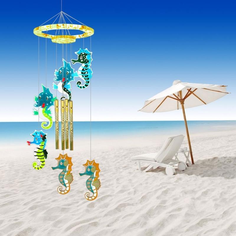 Diy Hippocampus Wind Chime Crystal Epoxy Mold Keychain Pendant Wall Hanging Curtain Wind Chime Mirror Silicone Mold