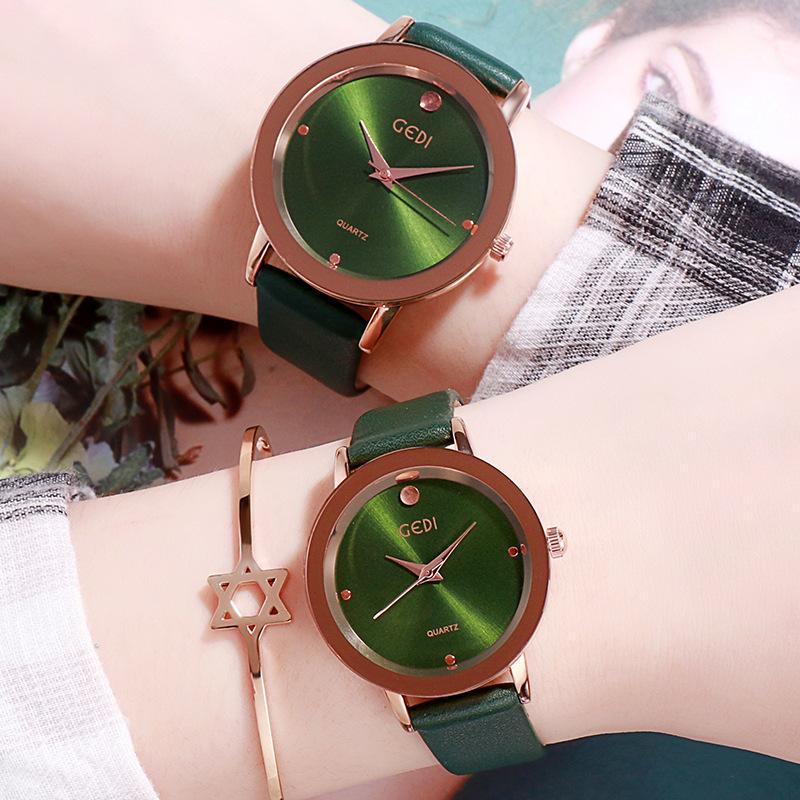 Simple And High-Value Couple Belt Quartz Watch Fashionable Light Luxury High-End Waterproof Quartz Belt Watch