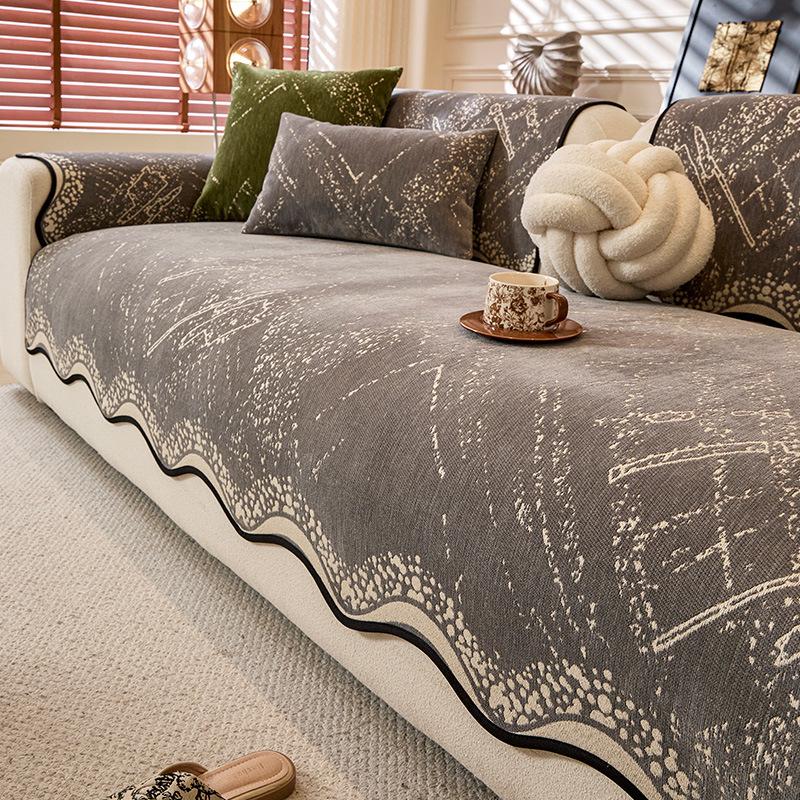 Special-Shaped Sofa Cushion Is Simple And Universal In All Seasons New Sofa Seat Cushion Non-Slip High-End Leather Sofa Cover