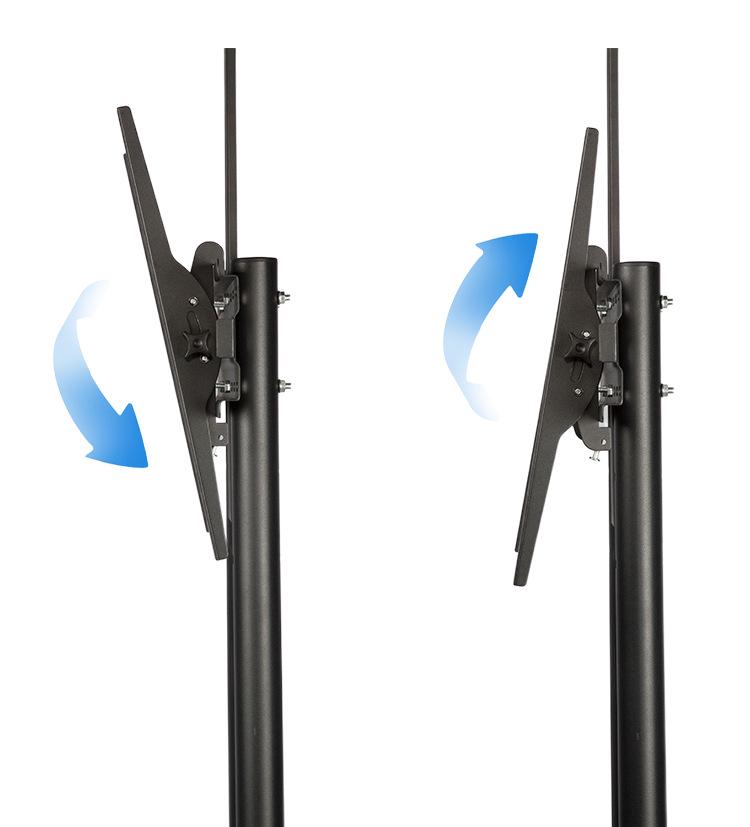 Movable Vertical TV Floor Stand for 55-75 Inch Screens