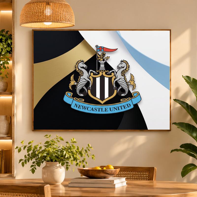 5D Diamond Painting Newcastle United Football DIY Full Drill Diamond Art Kit Home Decoration