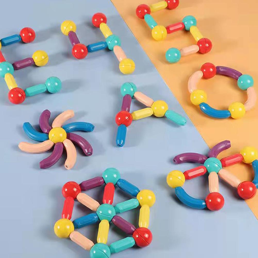 Creative Magnetic Building Sticks Set Educational Learning Toys for Kids 3D Puzzles Blocks Intelligence New STEM Building Toys Christmas Gift