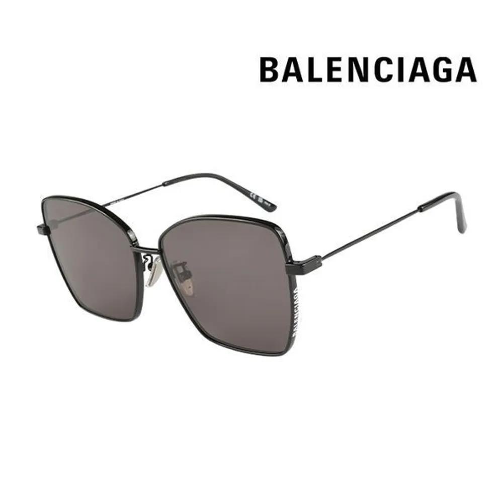 Balenciaga Sunglasses BB0196SA 001 Square Metal UV Protection Women