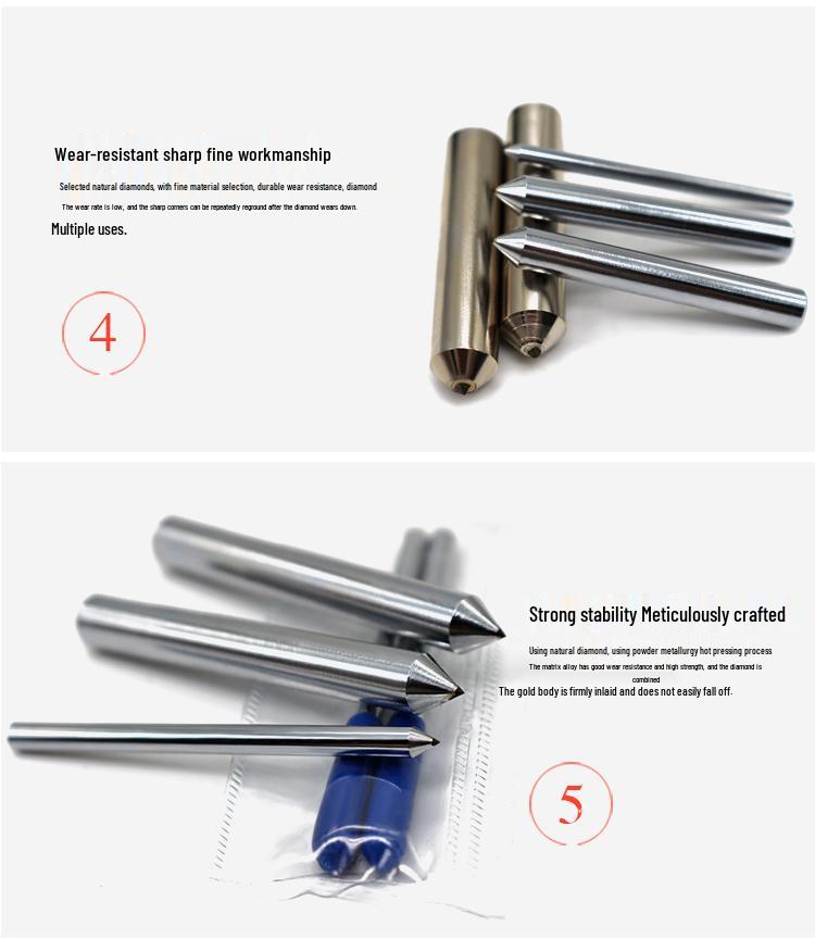 One-Piece Natural Diamond Pen for Grinding Wheel Dressing