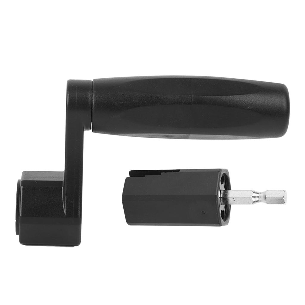 2 In 1 Guitar String Winder Black ABS Bridge Pin Peg Puller Screwdriver Drill Bit