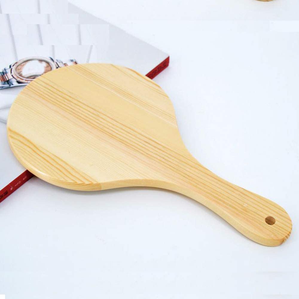 New Small Portable Bamboo Makeup Mirror Handmade Handle Round Cosmetic Mirror with Single Handle Personal Vanity Handheld Mirror