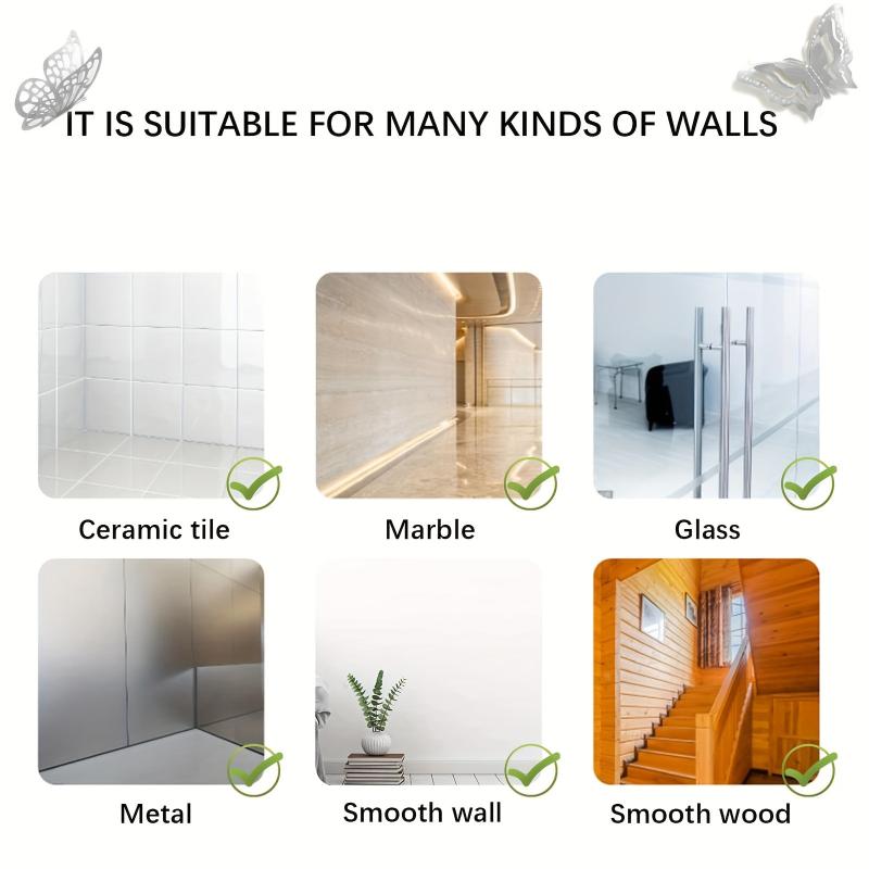48Pcs/4Set 3D Butterfly Wall Decor 4 Styles 3 Sizes,Butterfly Decorations For Butterfly Birthday Party Cake Room Decorations