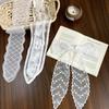 Soft Wrap Lace Hair Band Pastoral Style Ribbon Hair Strap Vintage Bow Headband  Photograh